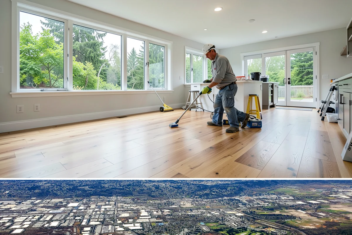 Stamped Concrete Installation in Kent, King County, WA - Dry summer conditions are essential for clean stamping and proper sealing before wet weather.
