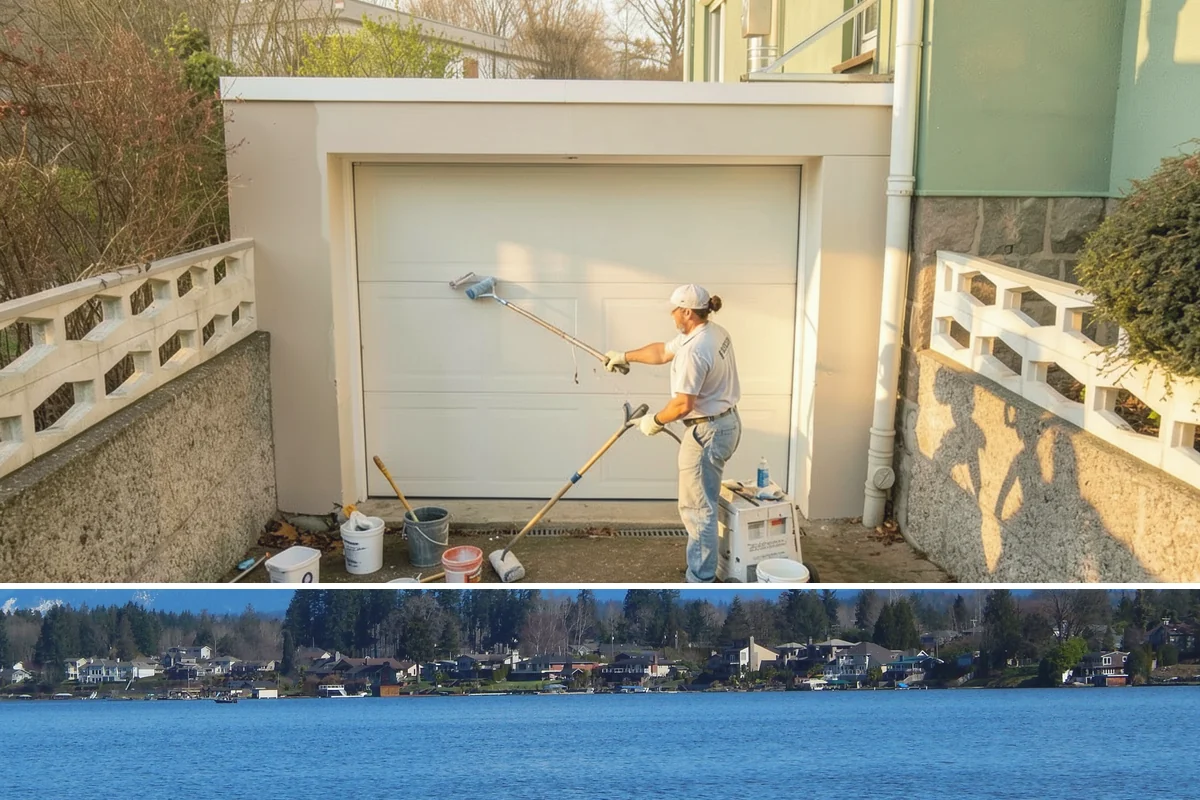 Stamped Concrete Installation in Lake Stevens, Snohomish County, WA - Dry summer conditions are essential for clean stamping and proper sealing before wet weather.