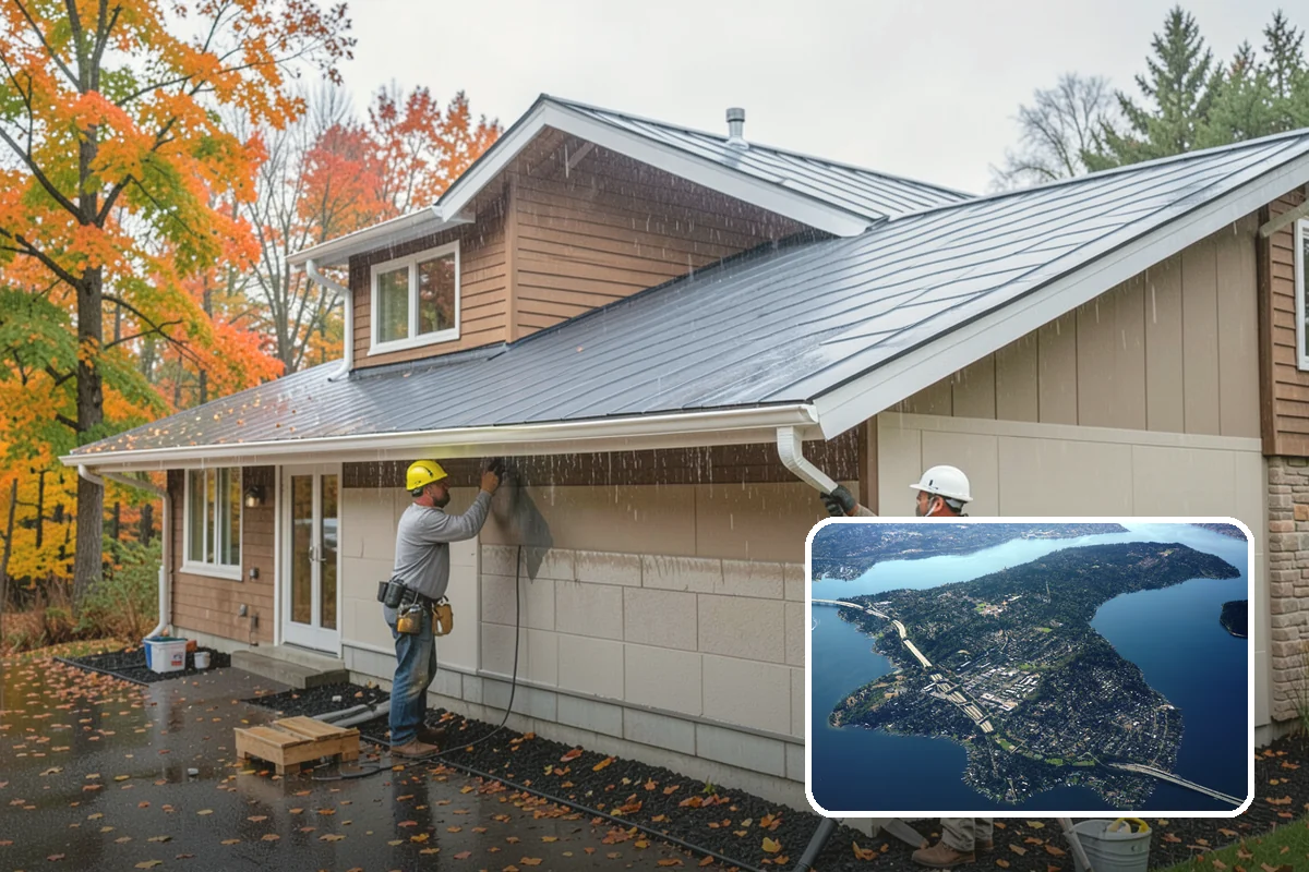 Stamped Concrete Installation in Mercer Island, King County, WA - Upscale look of stone or brick at lower cost