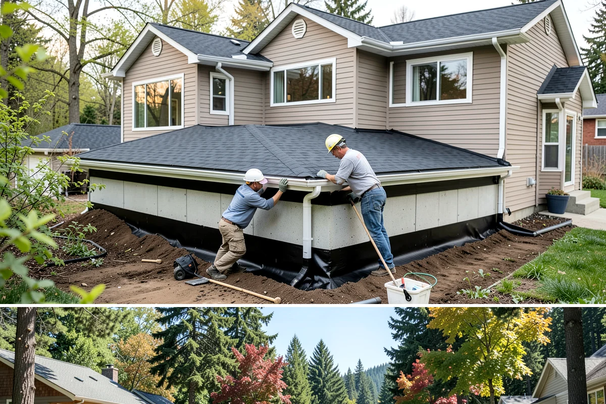Stamped Concrete Installation in Orting, Pierce County, WA - Dry summer conditions are essential for clean stamping and proper sealing before wet weather.