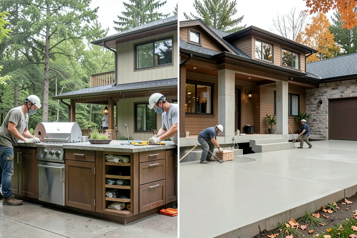 Stamped Concrete Installation in Pacific, King County, WA - Design pattern, color, and layout