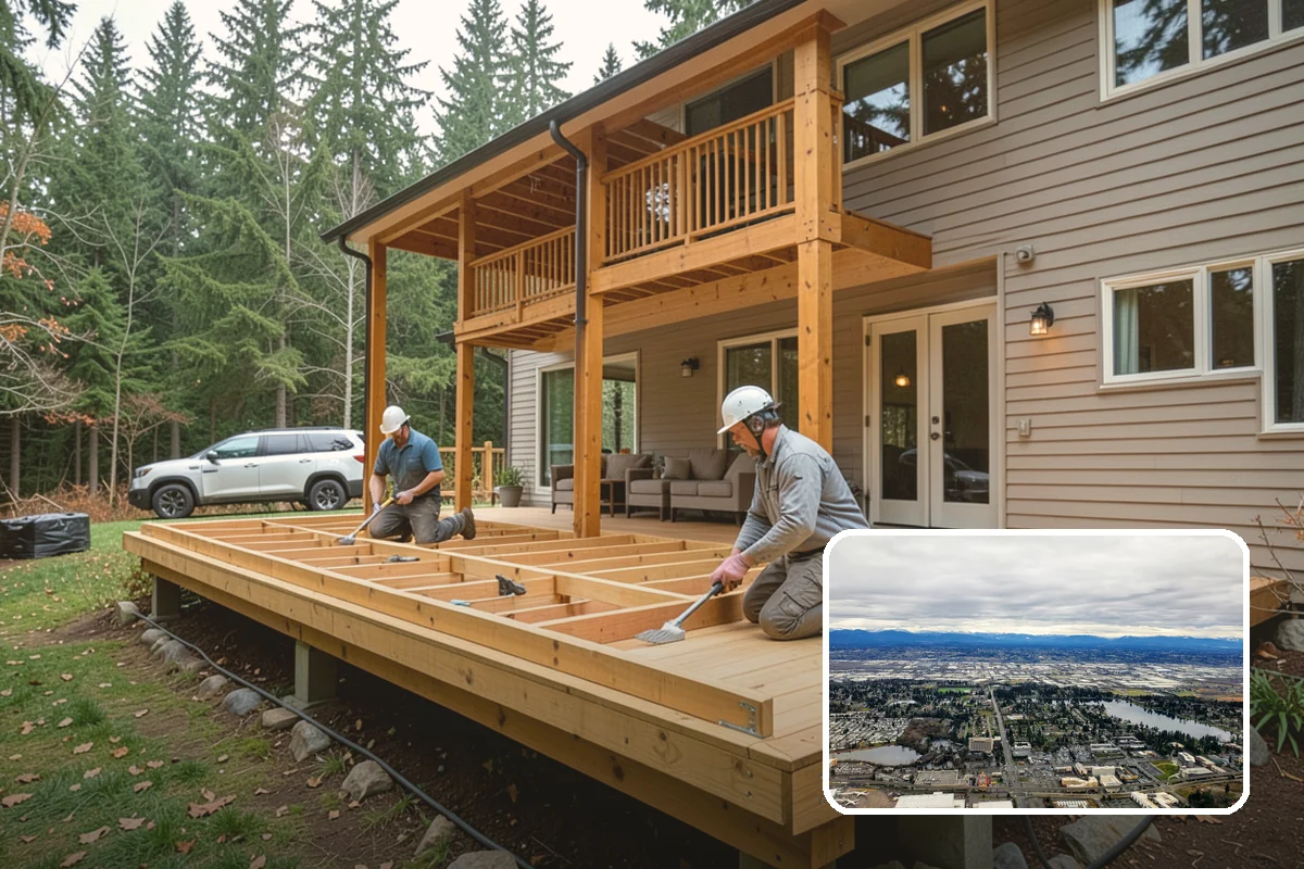 Stamped Concrete Installation in SeaTac, King County, WA - Upscale look of stone or brick at lower cost
