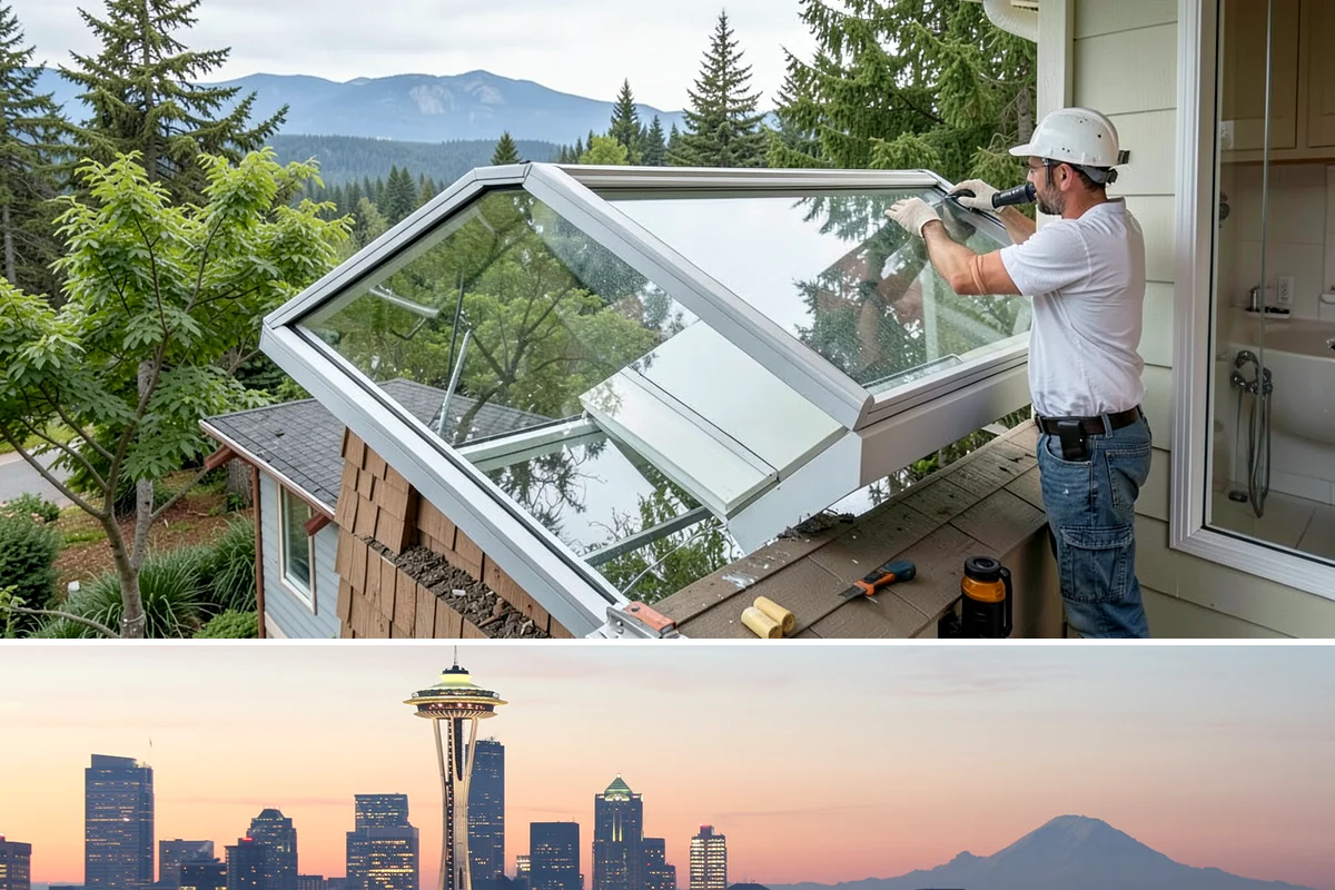 Stamped Concrete Installation in Seattle, King County, WA - Dry summer conditions are essential for clean stamping and proper sealing before wet weather.