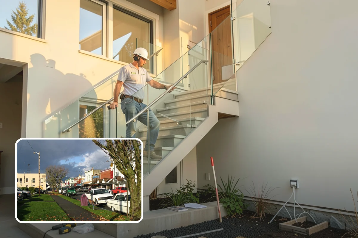 Stamped Concrete Patio in Arlington, Snohomish County, WA - Upscale stone or brick look for less