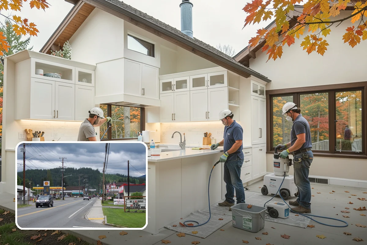Stamped Concrete Patio in Granite Falls, Snohomish County, WA - Upscale stone or brick look for less