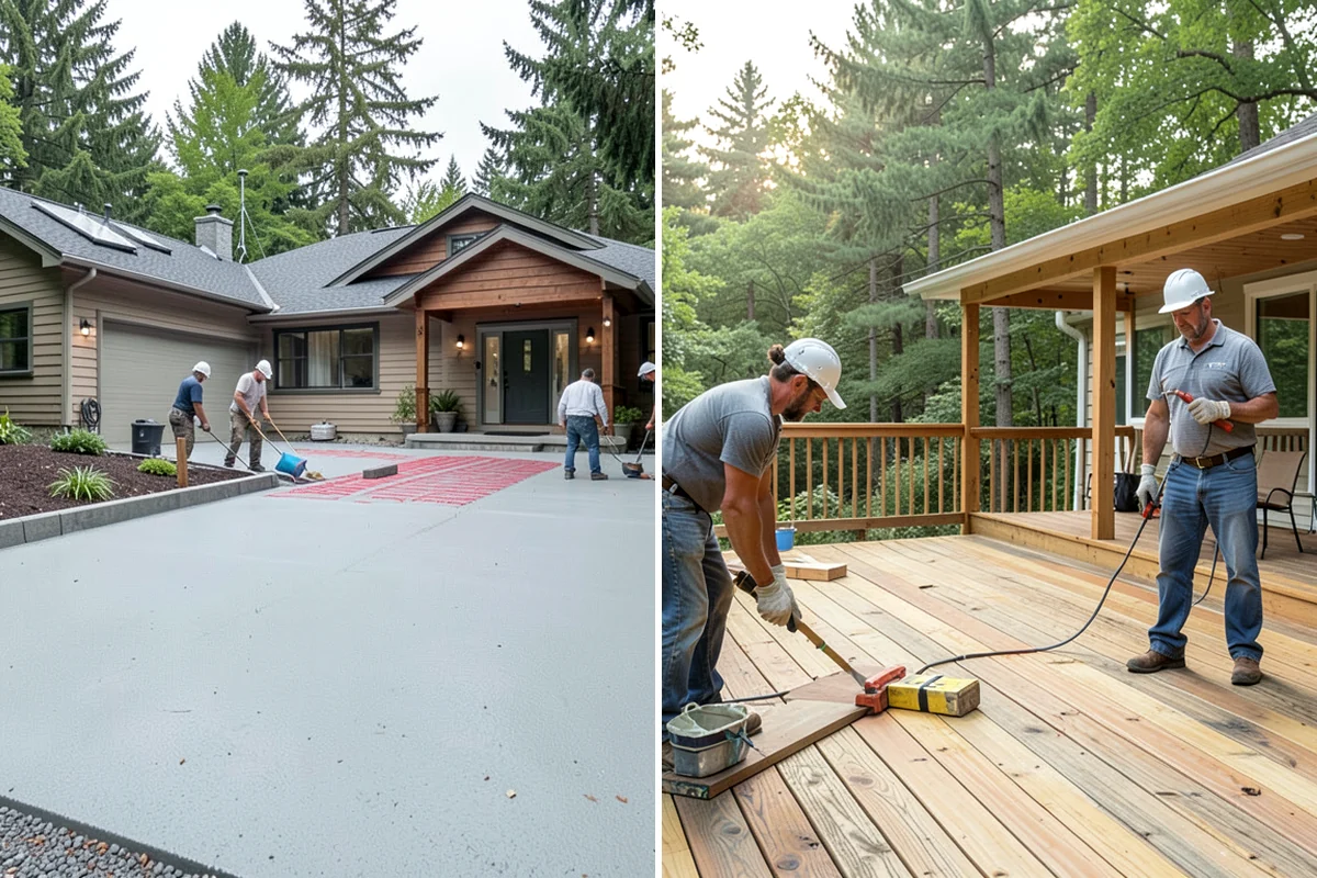 Stamped Concrete Patio in Maple Valley, King County, WA - Design the pattern, color, and layout