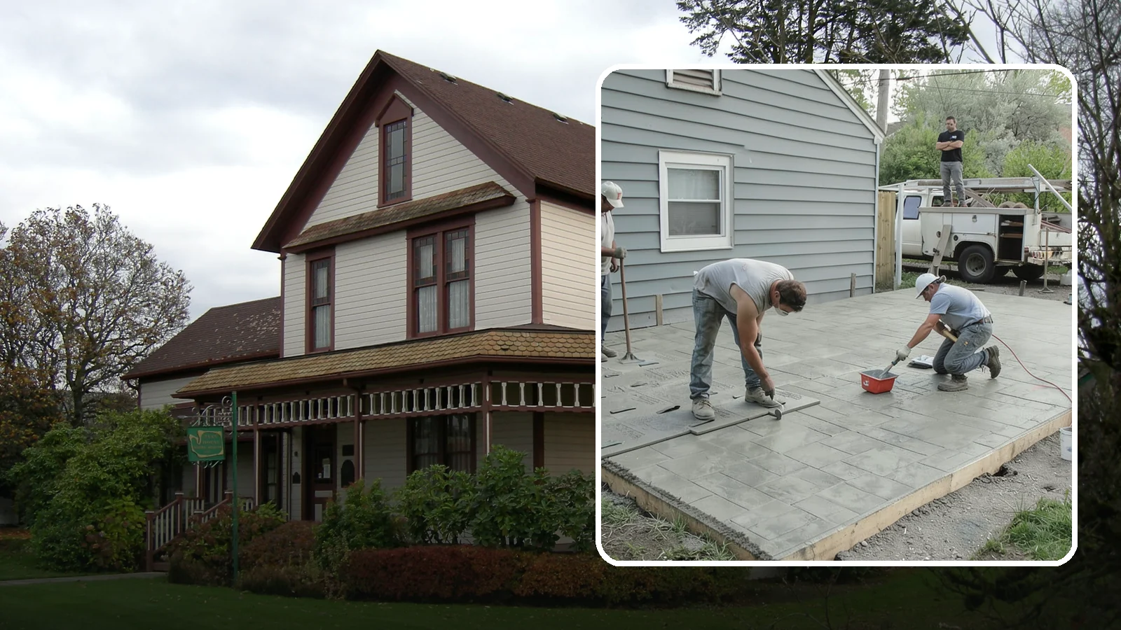 Stamped Concrete Patio in Sumner, Pierce County, WA - Stamped concrete patio installation that mimics stone or brick at a fraction of the cost.