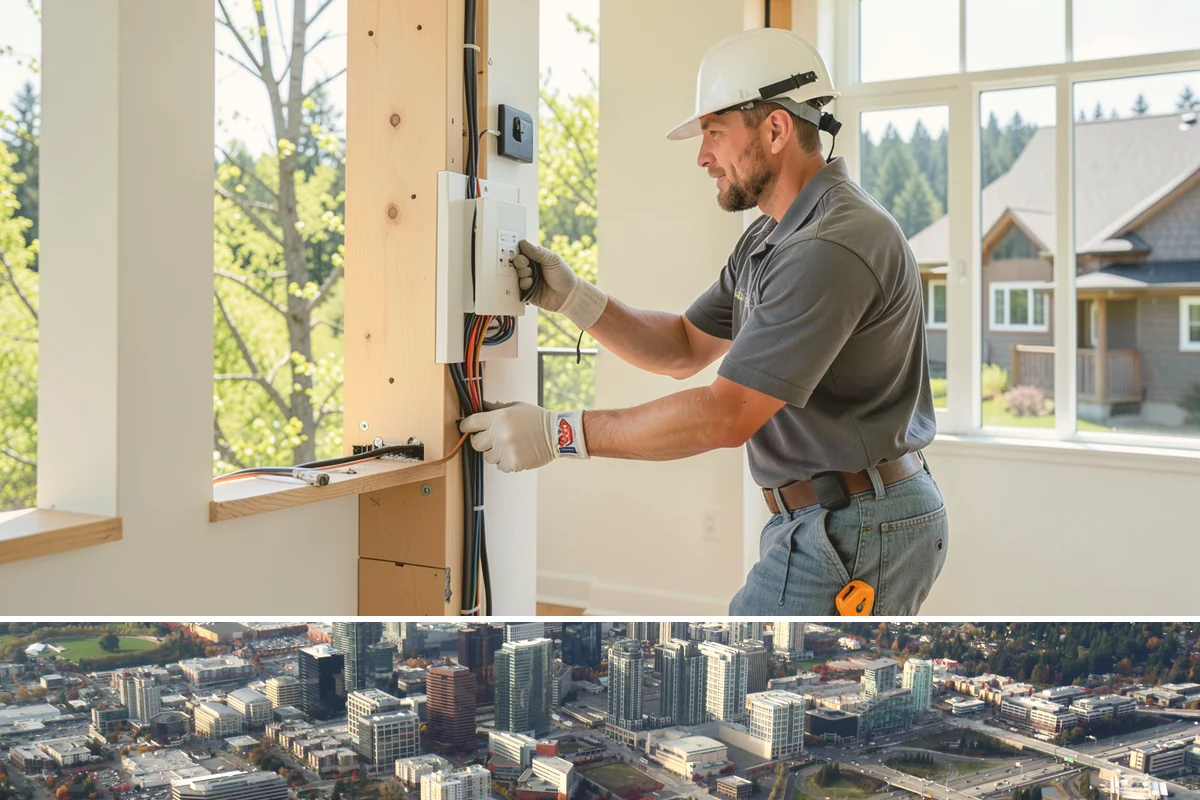 Steam Room Construction in Bellevue, King County, WA - Steam room construction is fully interior and can proceed in any season regardless of outdoor weather.