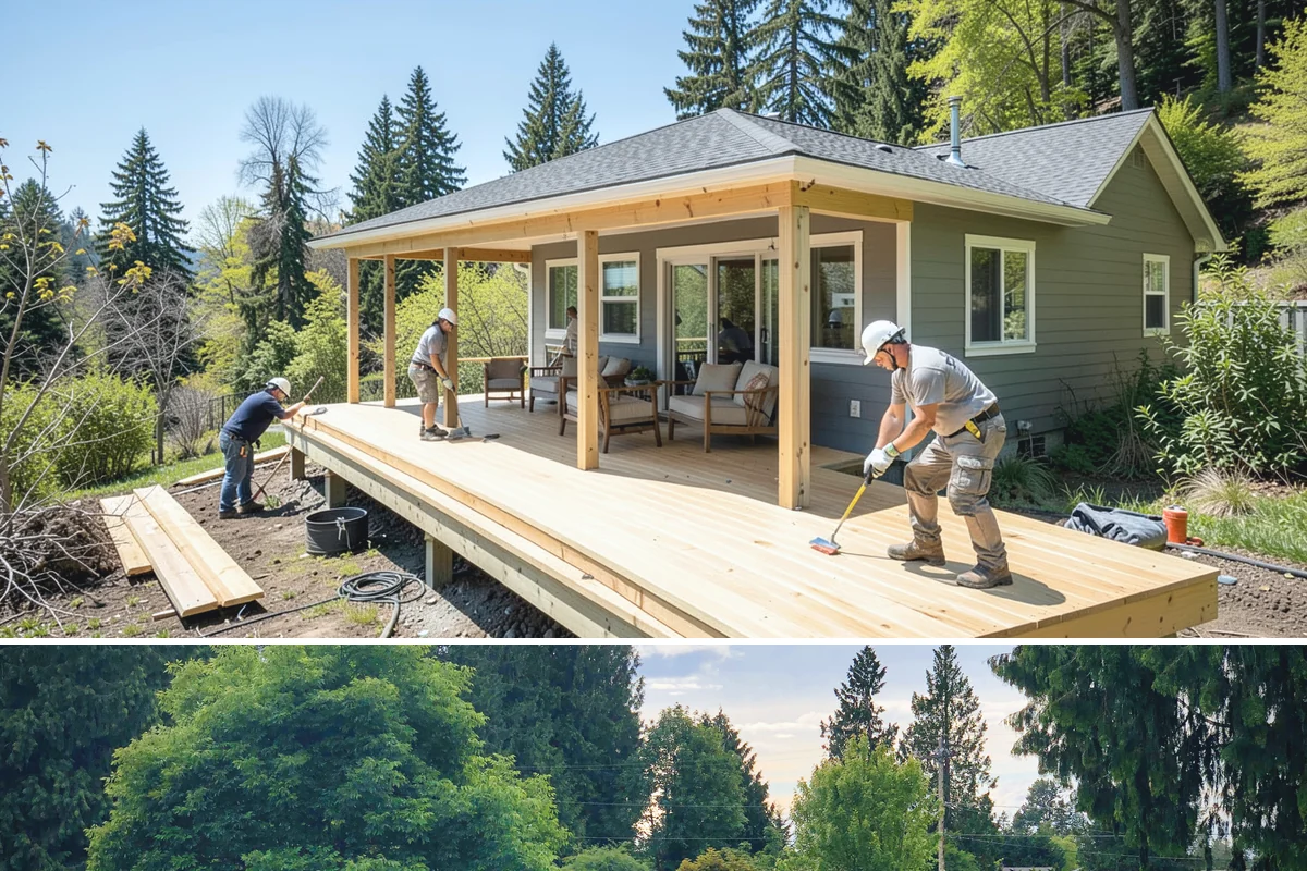 Steam Room Construction in Bonney Lake, Pierce County, WA - Steam room construction is fully interior and can proceed in any season regardless of outdoor weather.