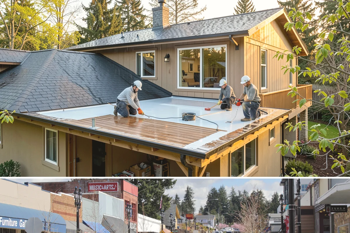 Steam Room Construction in Bothell, King County, WA - Steam room construction is fully interior and can proceed in any season regardless of outdoor weather.