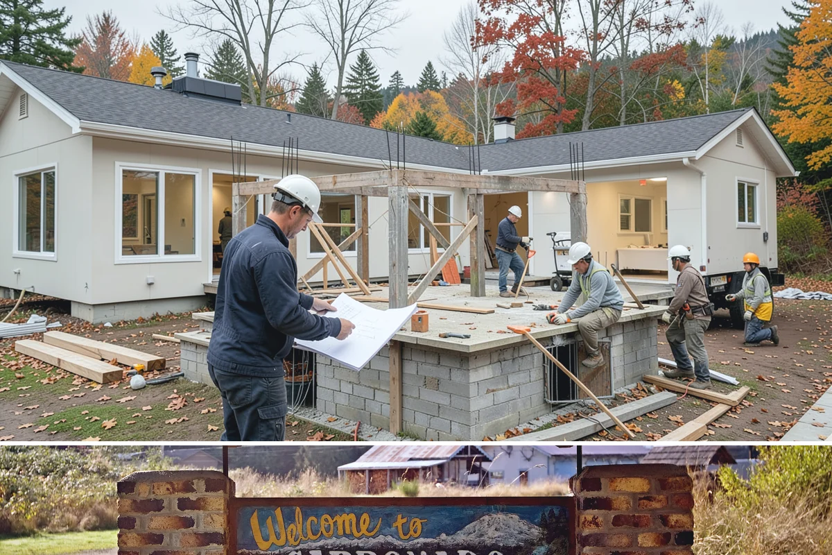 Steam Room Construction in Carbonado, Pierce County, WA - Steam room construction is fully interior and can proceed in any season regardless of outdoor weather.