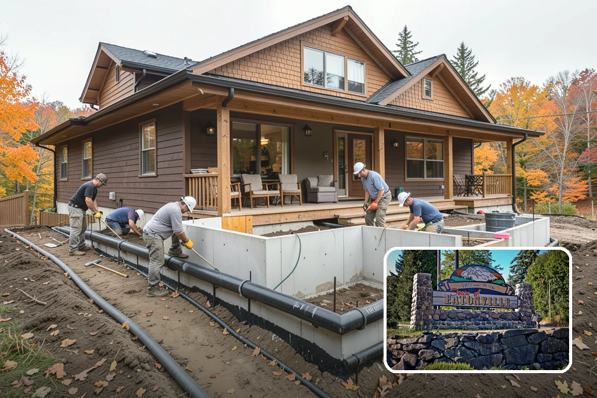 Steam Room Construction in Eatonville, Pierce County, WA - Continuous waterproofing that protects the structure