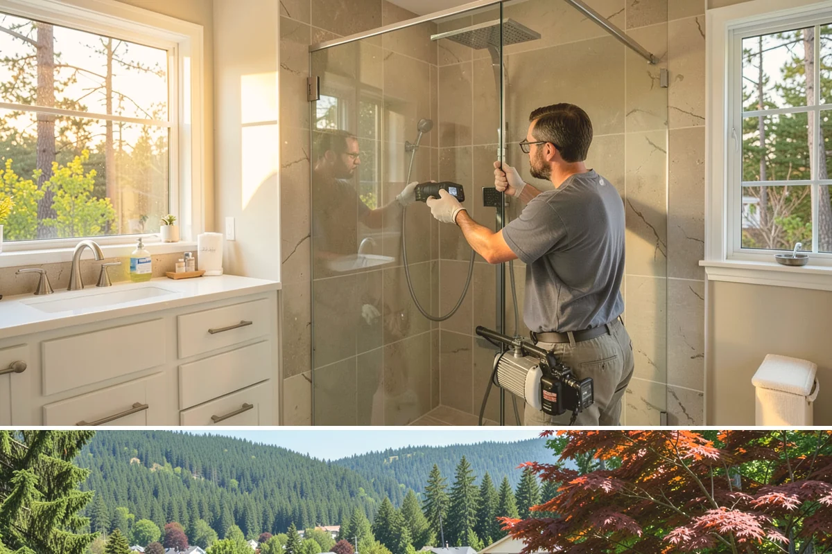 Steam Room Construction in Index, Snohomish County, WA - Steam room construction is fully interior and can proceed in any season regardless of outdoor weather.