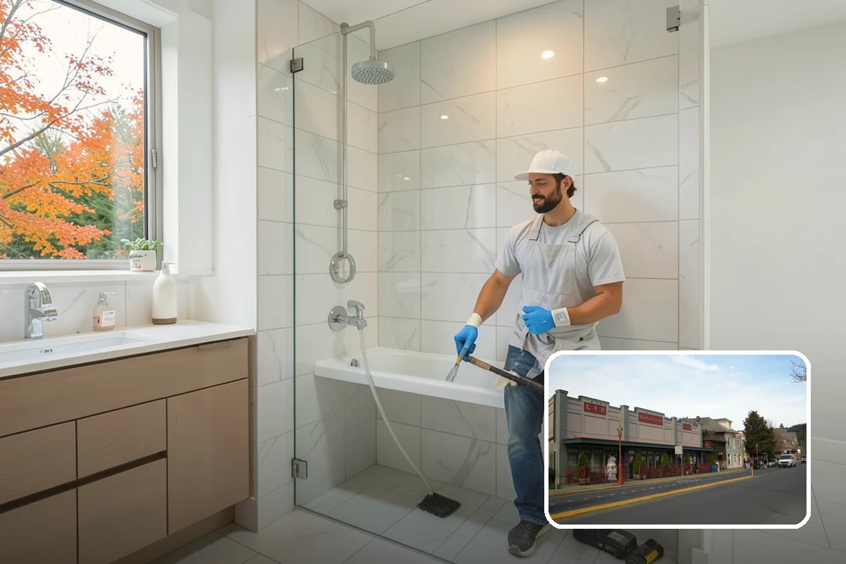Steam Room Construction in Issaquah, King County, WA - Continuous waterproofing that protects the structure