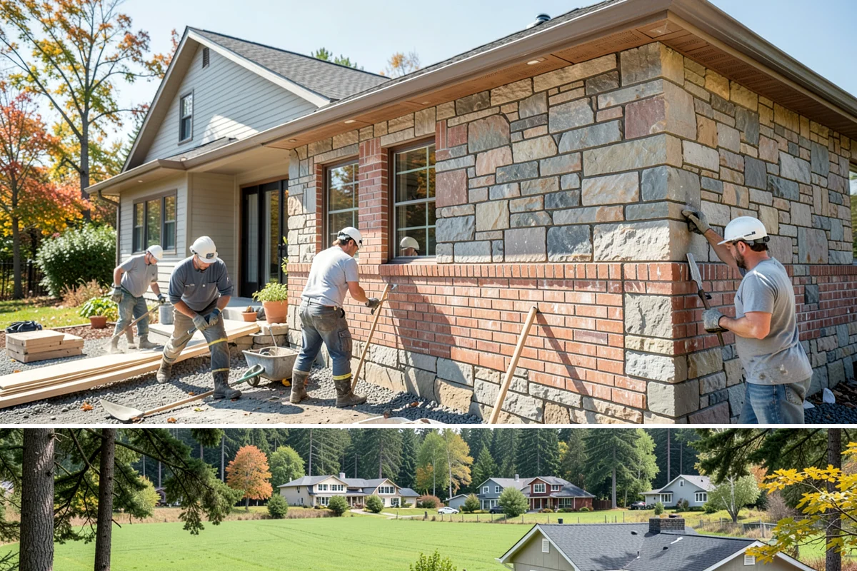 Steam Room Construction in Lyman, Skagit County, WA - Steam room construction is fully interior and can proceed in any season regardless of outdoor weather.