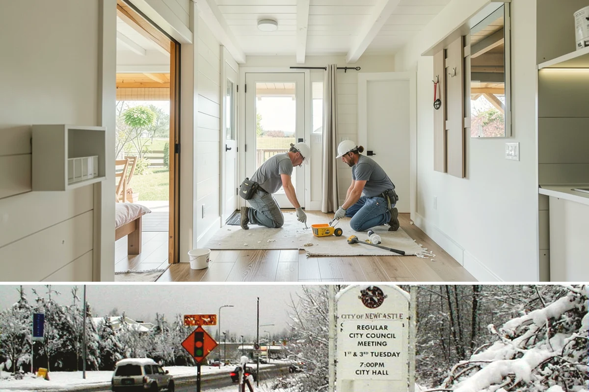 Steam Room Construction in Newcastle, King County, WA - Steam room construction is fully interior and can proceed in any season regardless of outdoor weather.