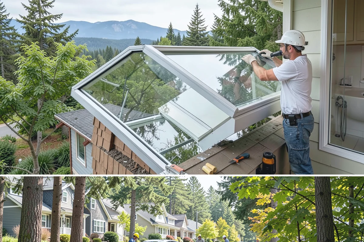 Steam Room Construction in Normandy Park, King County, WA - Steam room construction is fully interior and can proceed in any season regardless of outdoor weather.