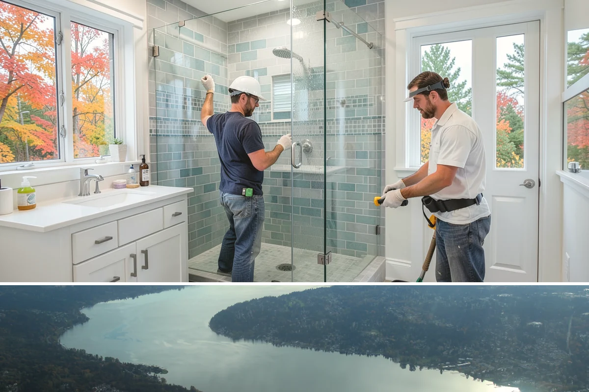 Steam Room Construction in Sammamish, King County, WA - Steam room construction is fully interior and can proceed in any season regardless of outdoor weather.