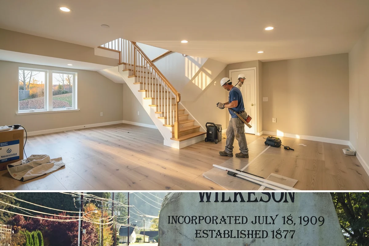 Steam Room Construction in Wilkeson, Pierce County, WA - Steam room construction is fully interior and can proceed in any season regardless of outdoor weather.