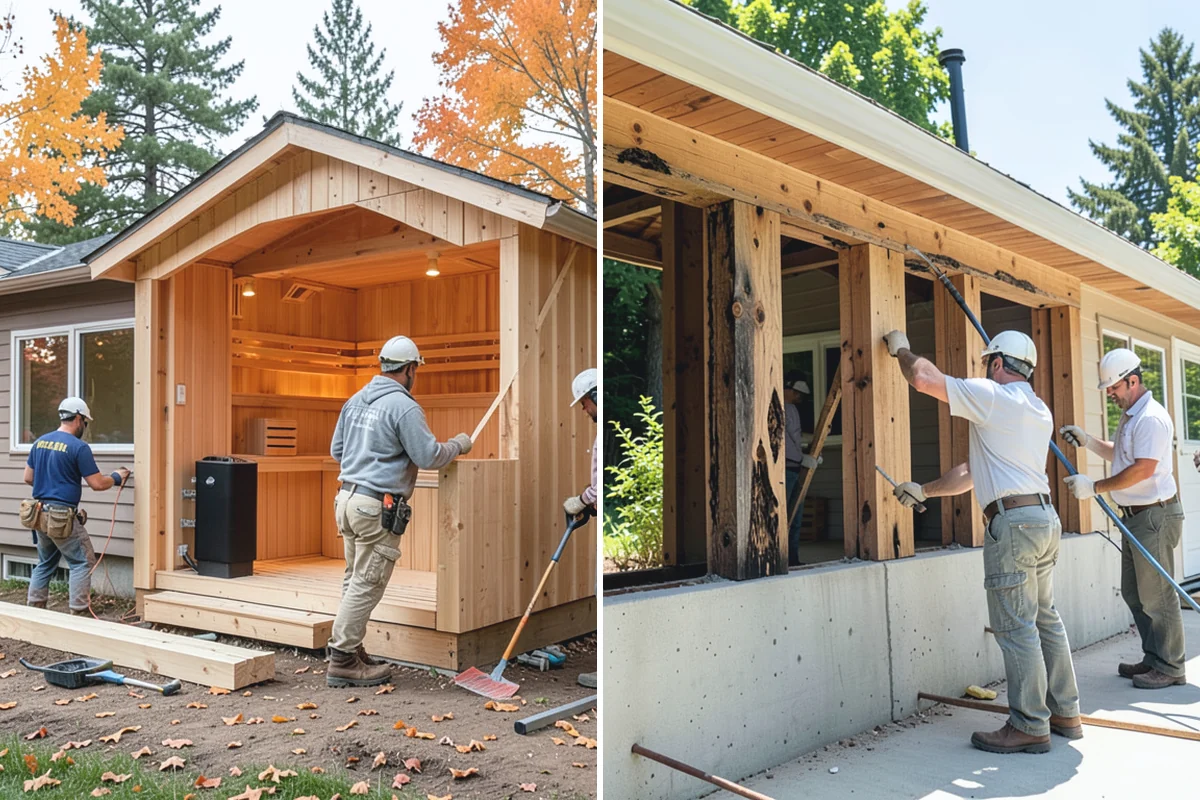 Steam Shower Installation in Auburn, King County, WA - Plan the sealed enclosure and generator location