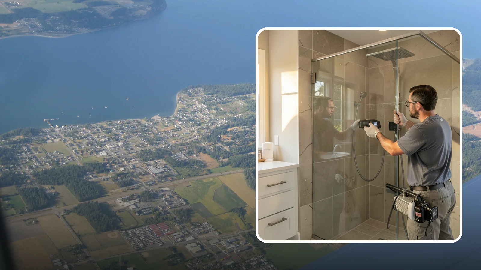 Steam Shower Installation in Coupeville, Island County, WA - A steam shower installation seals your enclosure and adds a generator for a home spa experience.
