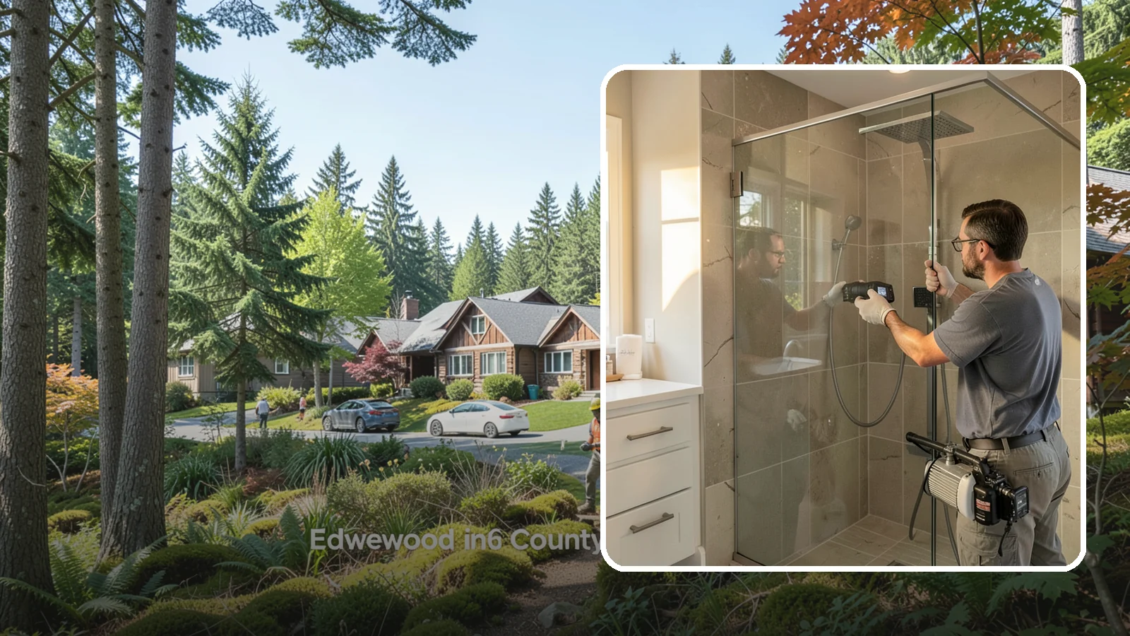 Steam Shower Installation in Edgewood, Pierce County, WA - A steam shower installation seals your enclosure and adds a generator for a home spa experience.