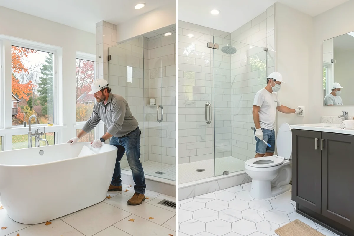 Steam Shower Installation in Issaquah, King County, WA - Plan the sealed enclosure and generator location