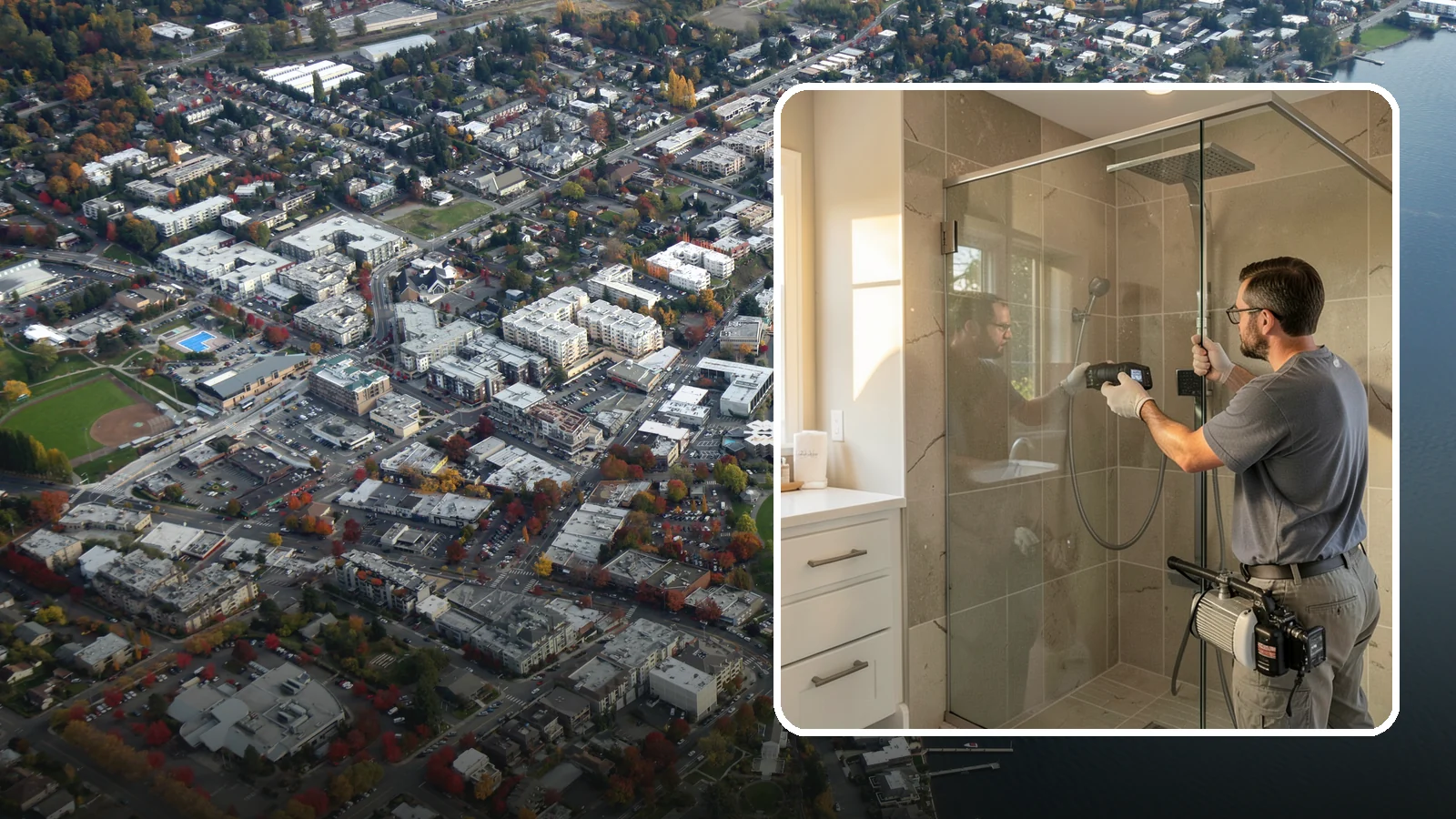 Steam Shower Installation in Kirkland, King County, WA - A steam shower installation seals your enclosure and adds a generator for a home spa experience.