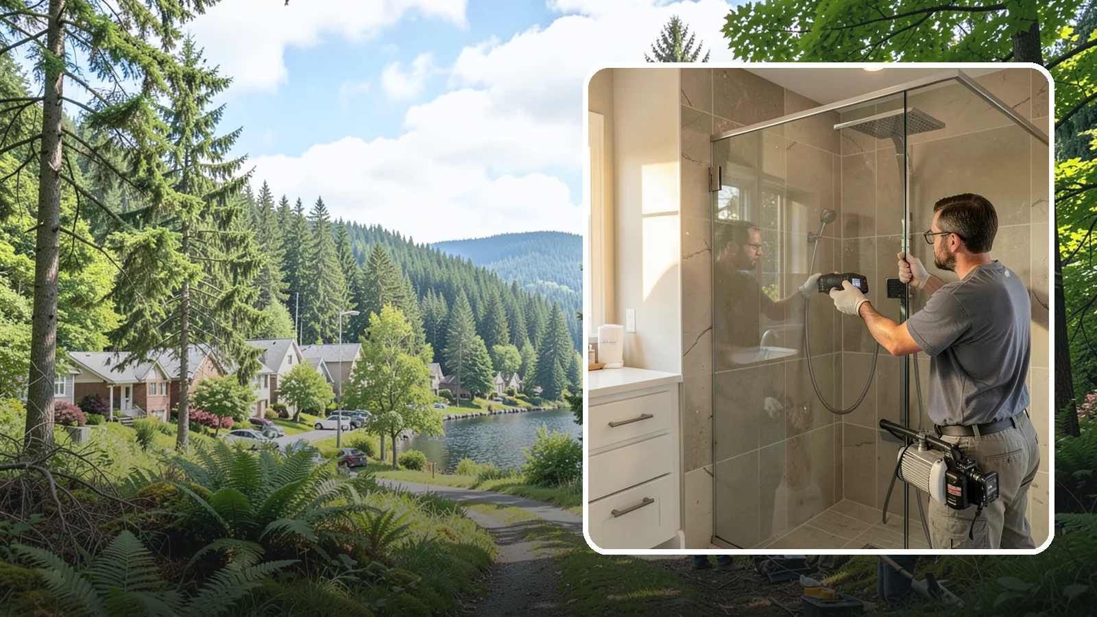 Steam Shower Installation in Lake Forest Park, King County, WA - A steam shower installation seals your enclosure and adds a generator for a home spa experience.