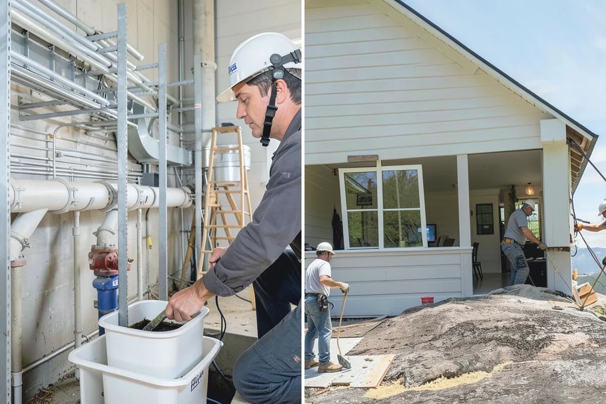 Steam Shower Installation in Medina, King County, WA - Plan the sealed enclosure and generator location