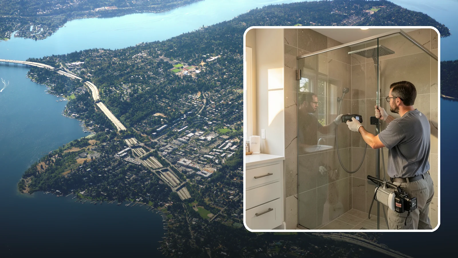 Steam Shower Installation in Mercer Island, King County, WA - A steam shower installation seals your enclosure and adds a generator for a home spa experience.