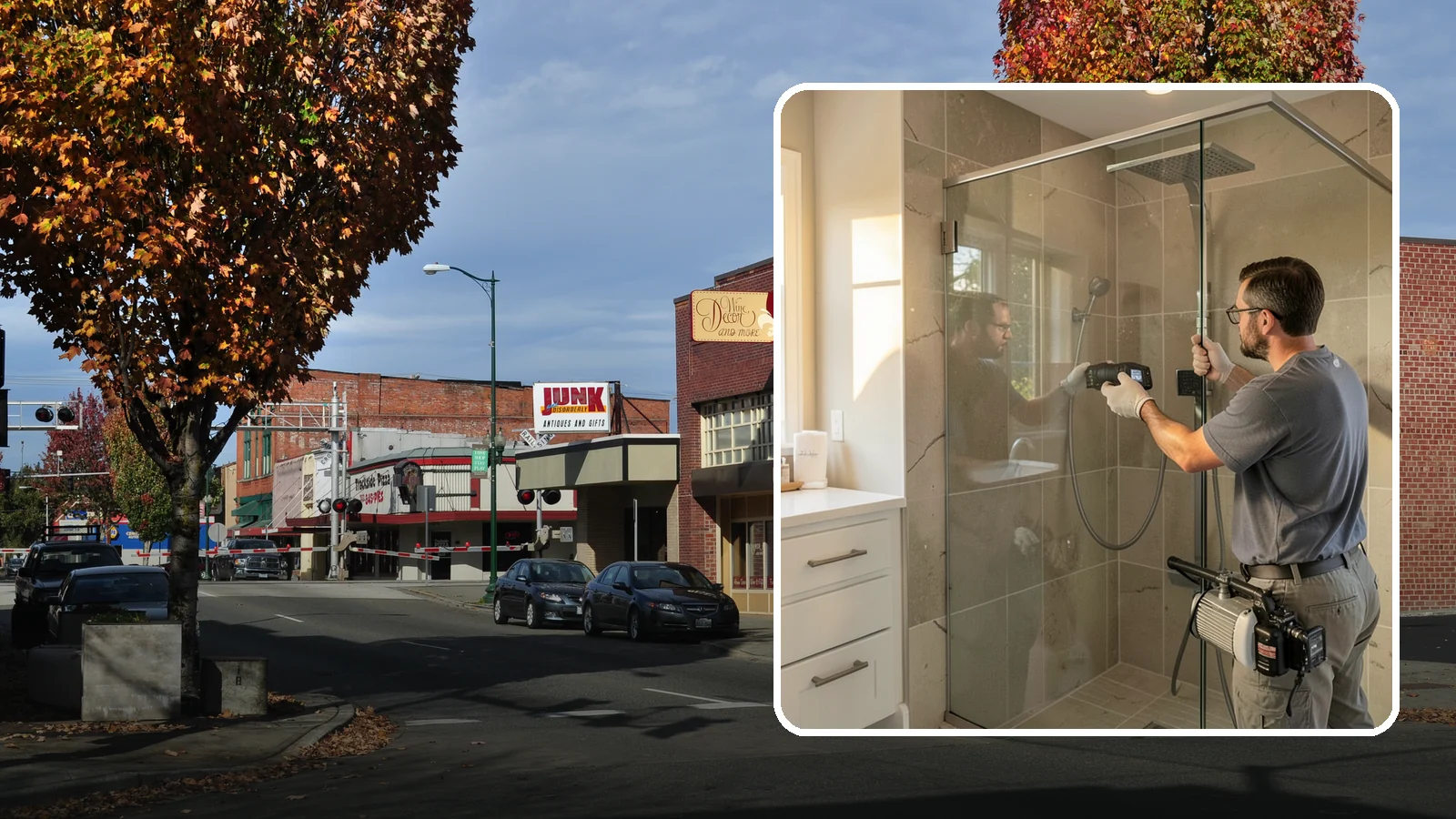 Steam Shower Installation in Puyallup, Pierce County, WA - A steam shower installation seals your enclosure and adds a generator for a home spa experience.