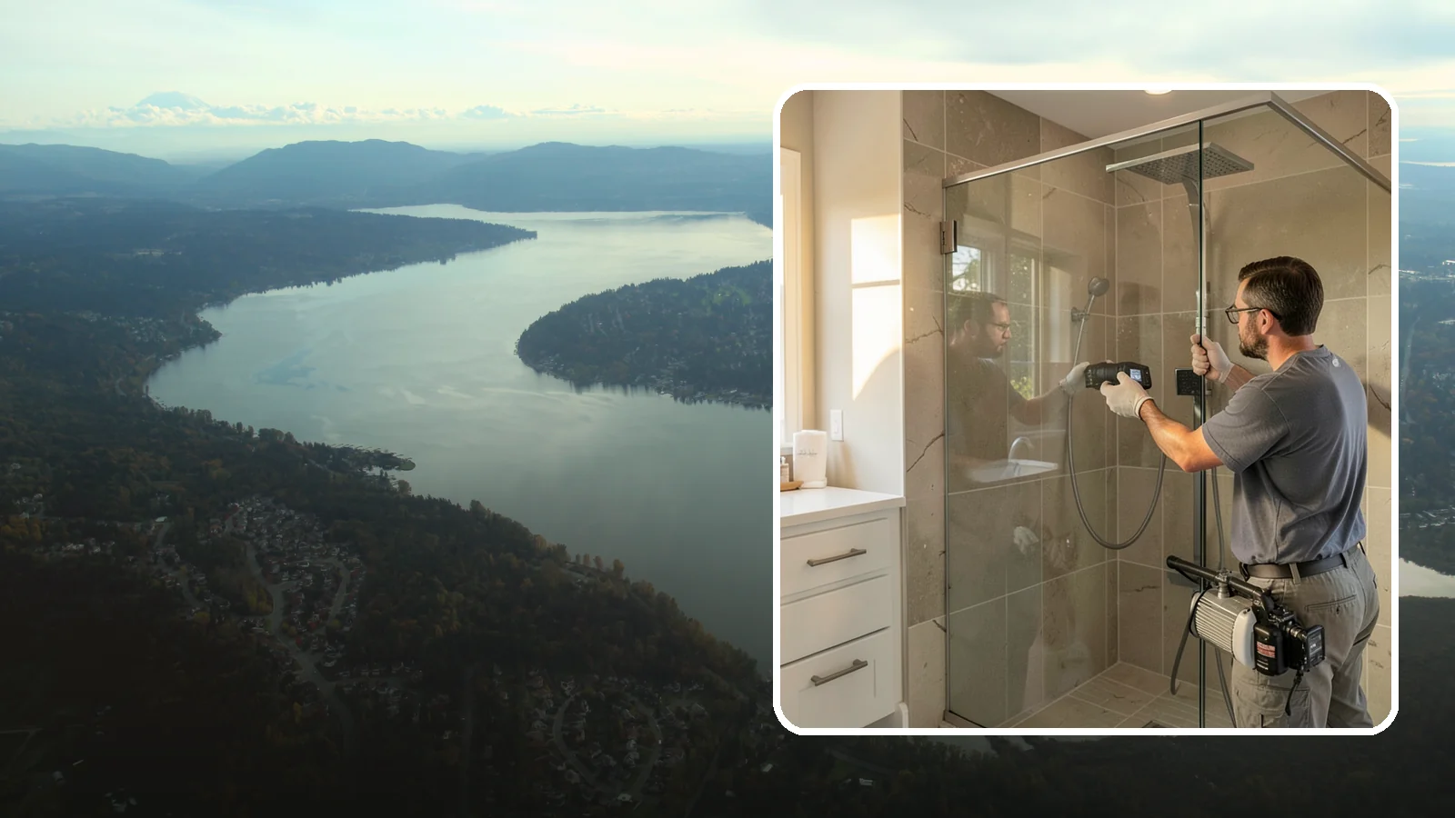 Steam Shower Installation in Sammamish, King County, WA - A steam shower installation seals your enclosure and adds a generator for a home spa experience.