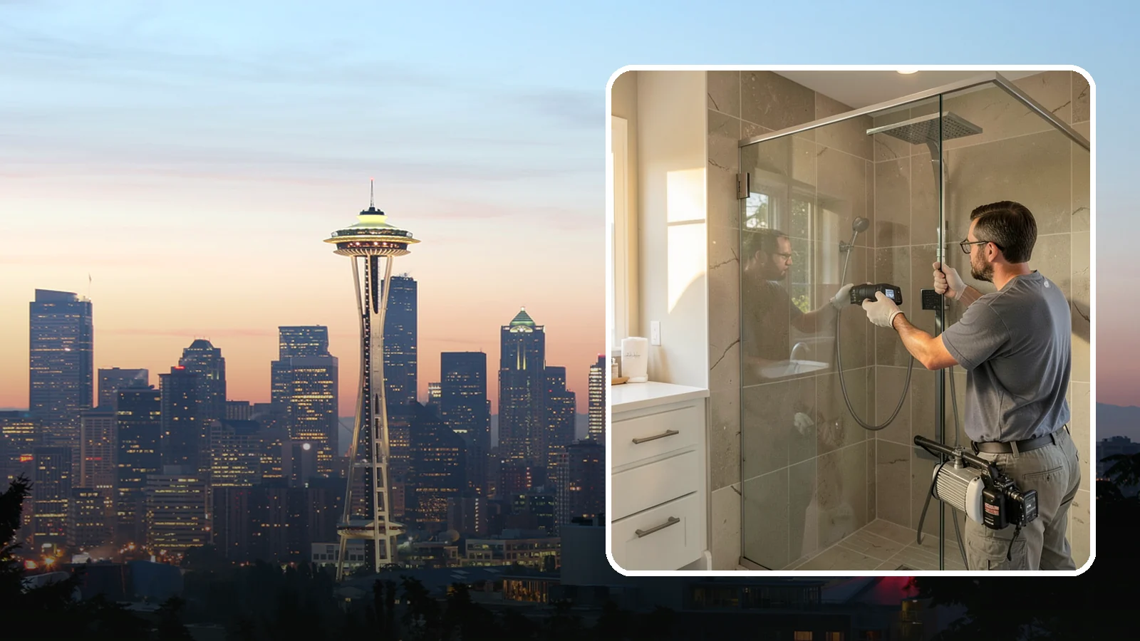 Steam Shower Installation in Seattle, King County, WA - A steam shower installation seals your enclosure and adds a generator for a home spa experience.