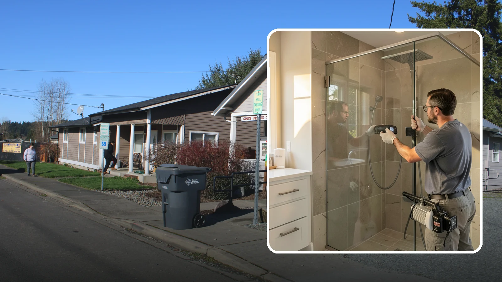 Steam Shower Installation in South Prairie, Pierce County, WA - A steam shower installation seals your enclosure and adds a generator for a home spa experience.