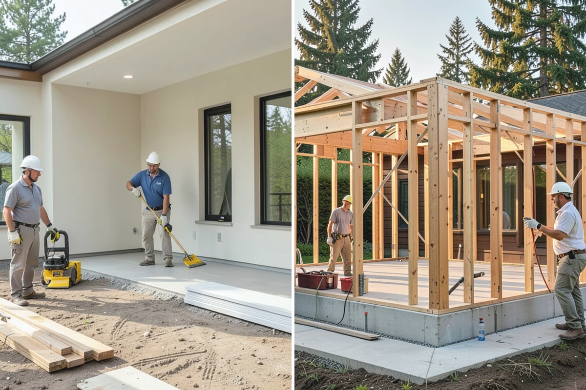 Steam Shower Installation in South Prairie, Pierce County, WA - Plan the sealed enclosure and generator location