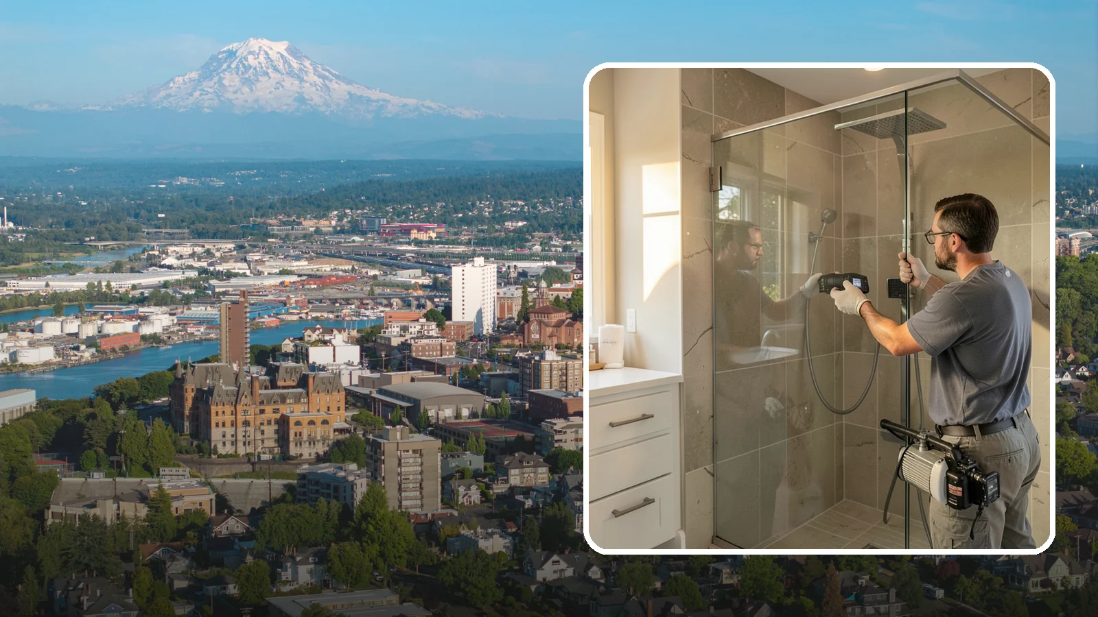 Steam Shower Installation in Tacoma, Pierce County, WA - A steam shower installation seals your enclosure and adds a generator for a home spa experience.