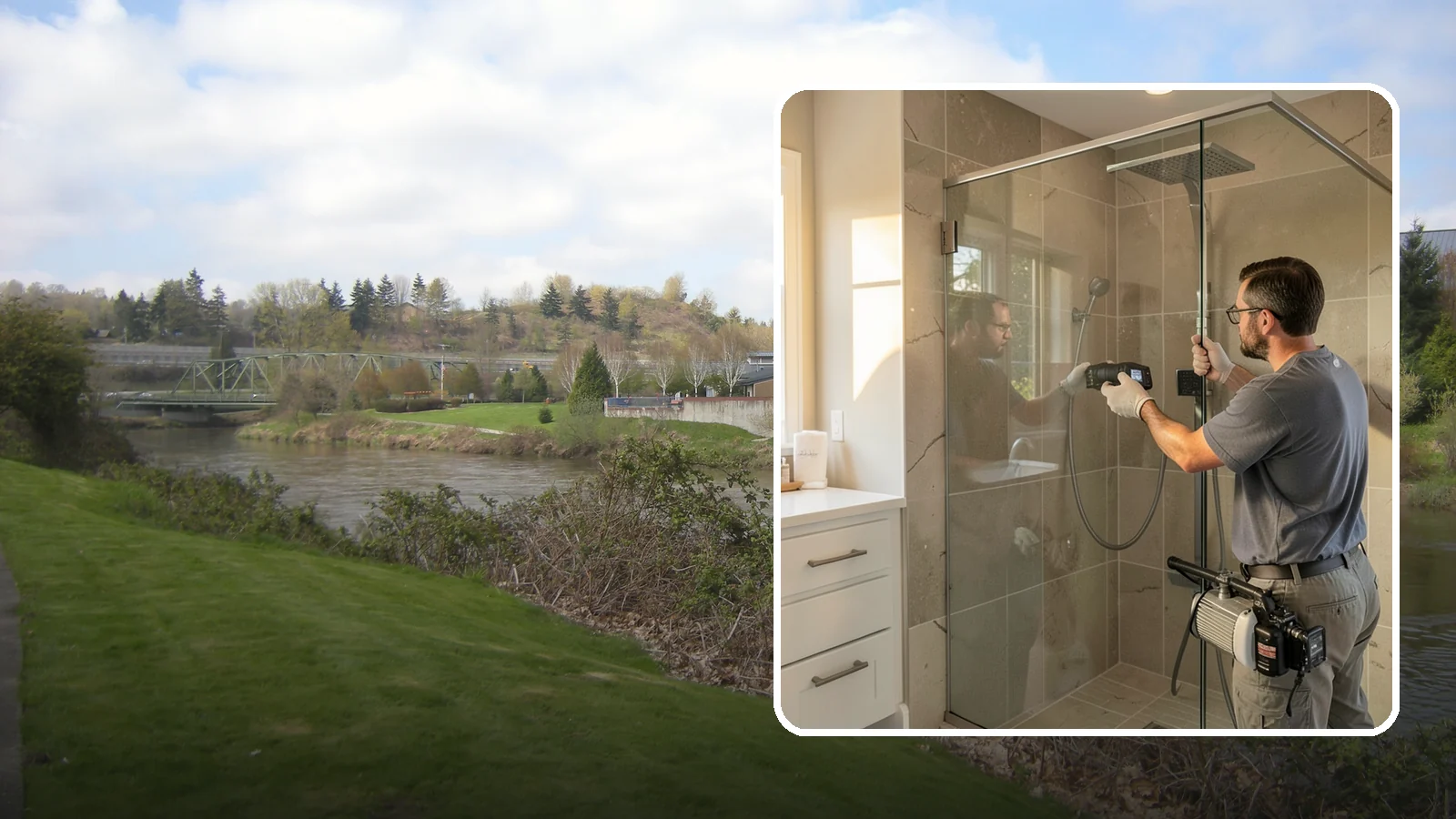 Steam Shower Installation in Tukwila, King County, WA - A steam shower installation seals your enclosure and adds a generator for a home spa experience.