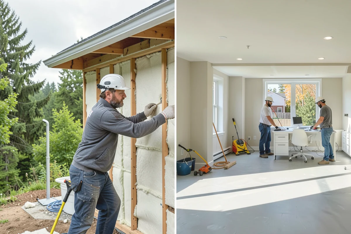 Steam Shower Installation in Tukwila, King County, WA - Plan the sealed enclosure and generator location