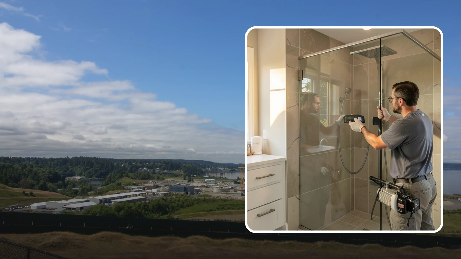 Steam Shower Installation in University Place, Pierce County, WA - A steam shower installation seals your enclosure and adds a generator for a home spa experience.