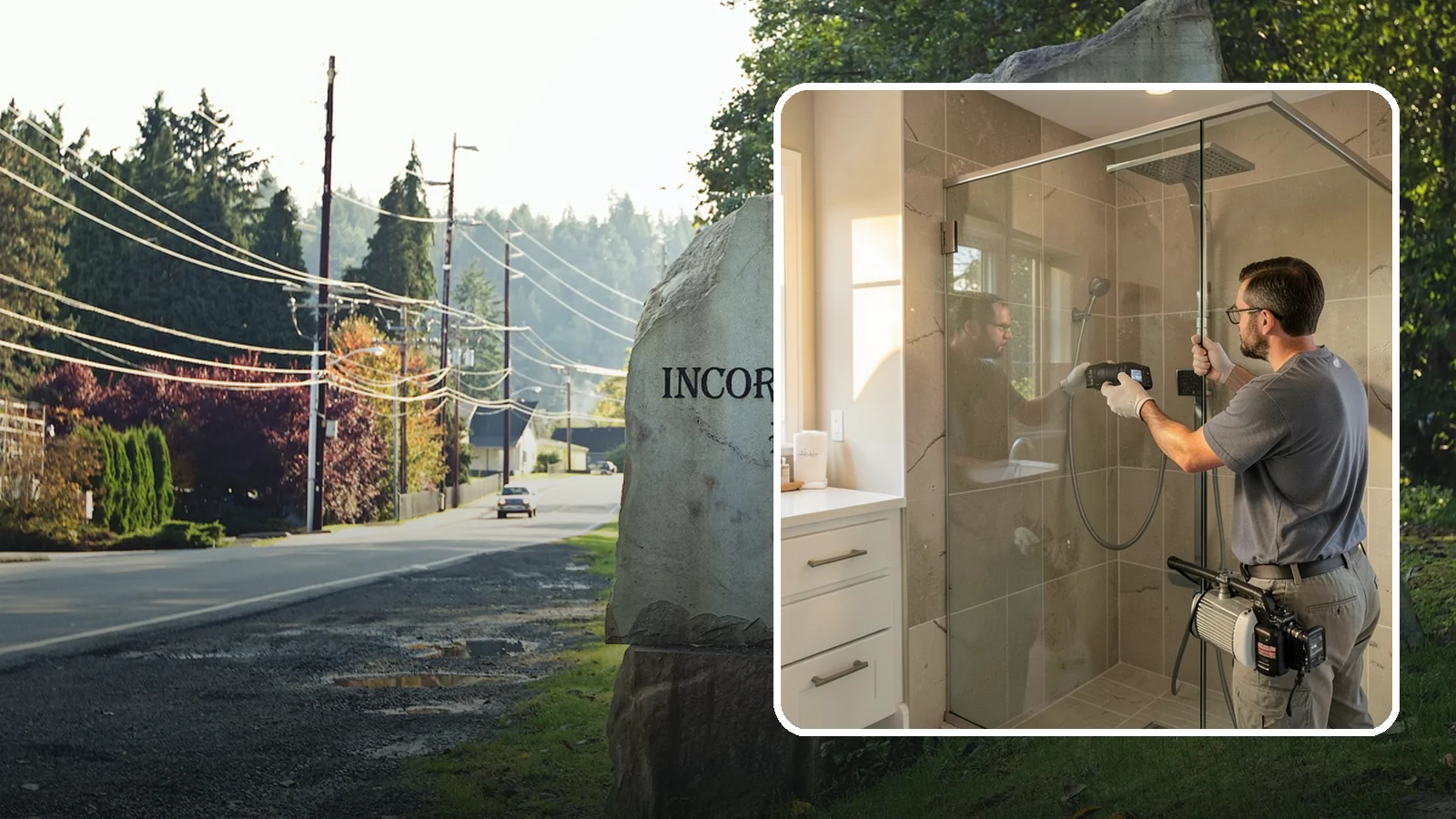 Steam Shower Installation in Wilkeson, Pierce County, WA - A steam shower installation seals your enclosure and adds a generator for a home spa experience.