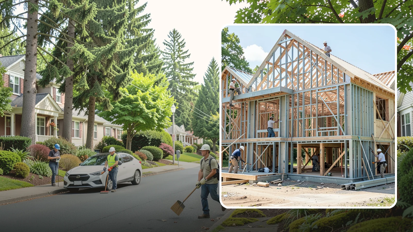 Steel Framing in Beaux Arts Village, King County, WA - We install cold-formed and structural steel framing where longer spans, fire resistance, or strength demand more than wood.