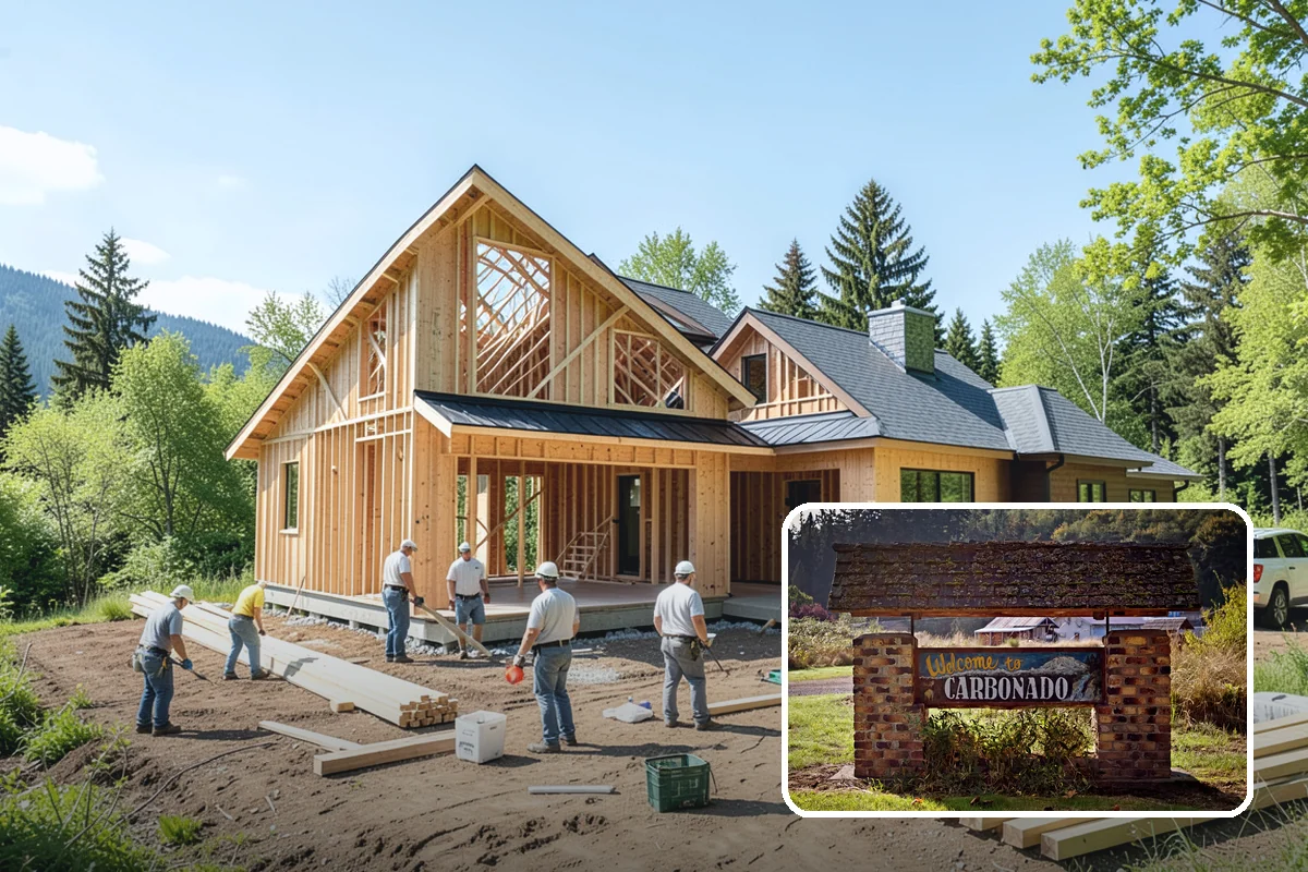 Steel Framing in Carbonado, Pierce County, WA - Long clear spans without intermediate posts