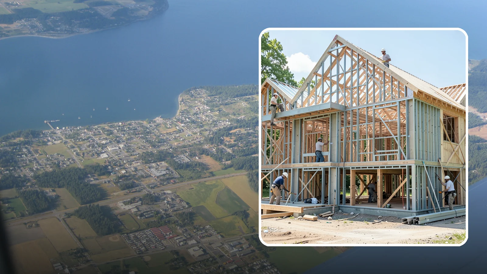 Steel Framing in Coupeville, Island County, WA - We install cold-formed and structural steel framing where longer spans, fire resistance, or strength demand more than wood.