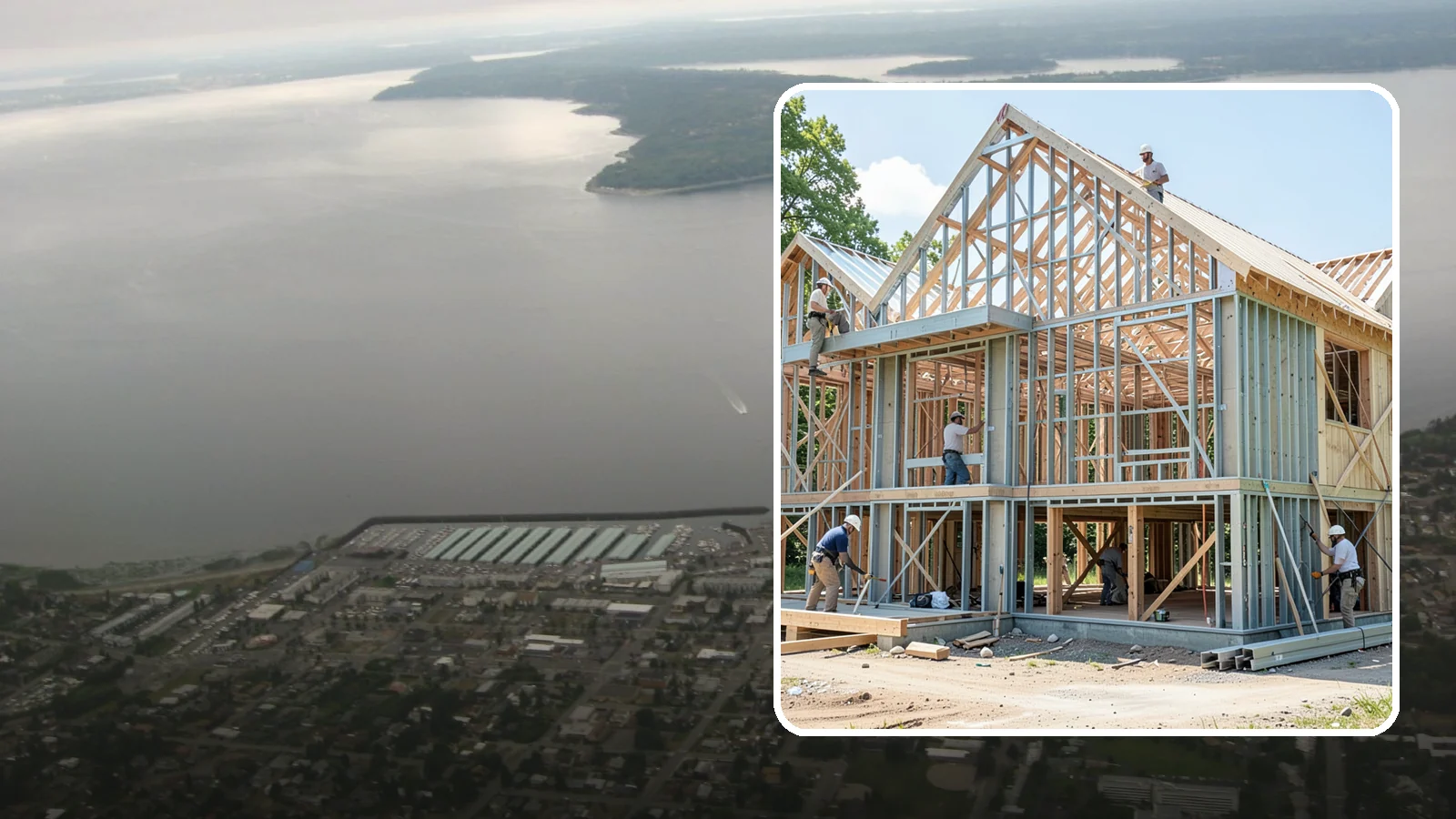 Steel Framing in Des Moines, King County, WA - We install cold-formed and structural steel framing where longer spans, fire resistance, or strength demand more than wood.