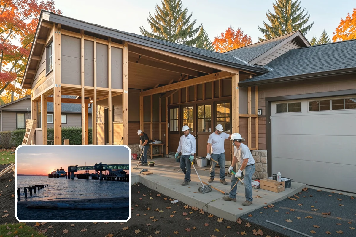 Steel Framing in Edmonds, Snohomish County, WA - Long clear spans without intermediate posts