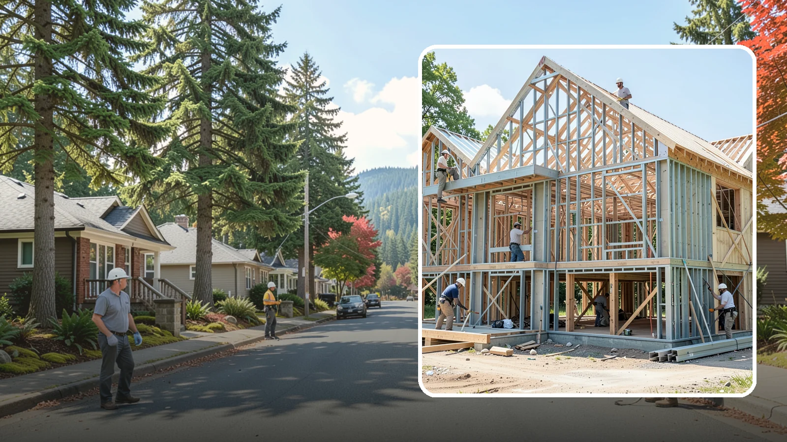 Steel Framing in Hunts Point, King County, WA - We install cold-formed and structural steel framing where longer spans, fire resistance, or strength demand more than wood.