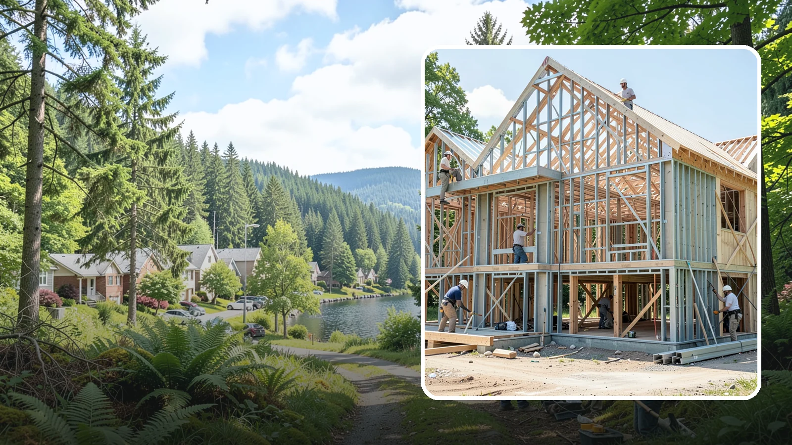 Steel Framing in Lake Forest Park, King County, WA - We install cold-formed and structural steel framing where longer spans, fire resistance, or strength demand more than wood.