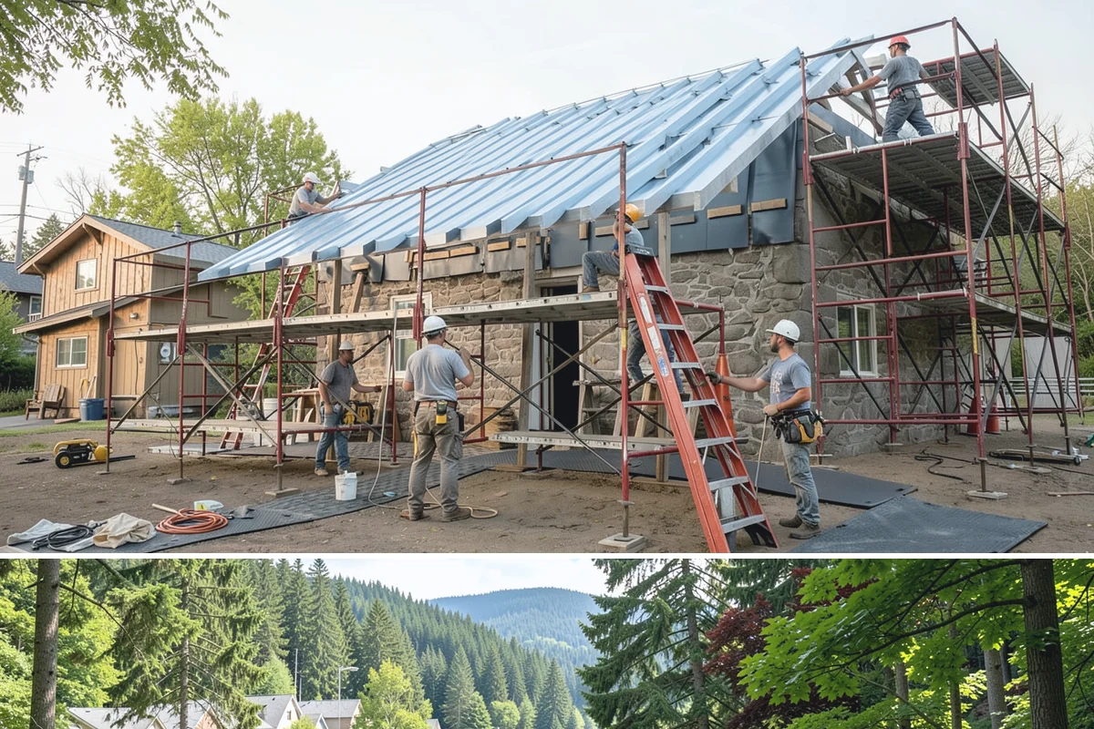 Steel Framing in Lake Forest Park, King County, WA - Steel framing is unaffected by weather and installs year-round, making it a dependable choice during the long Western Washington...