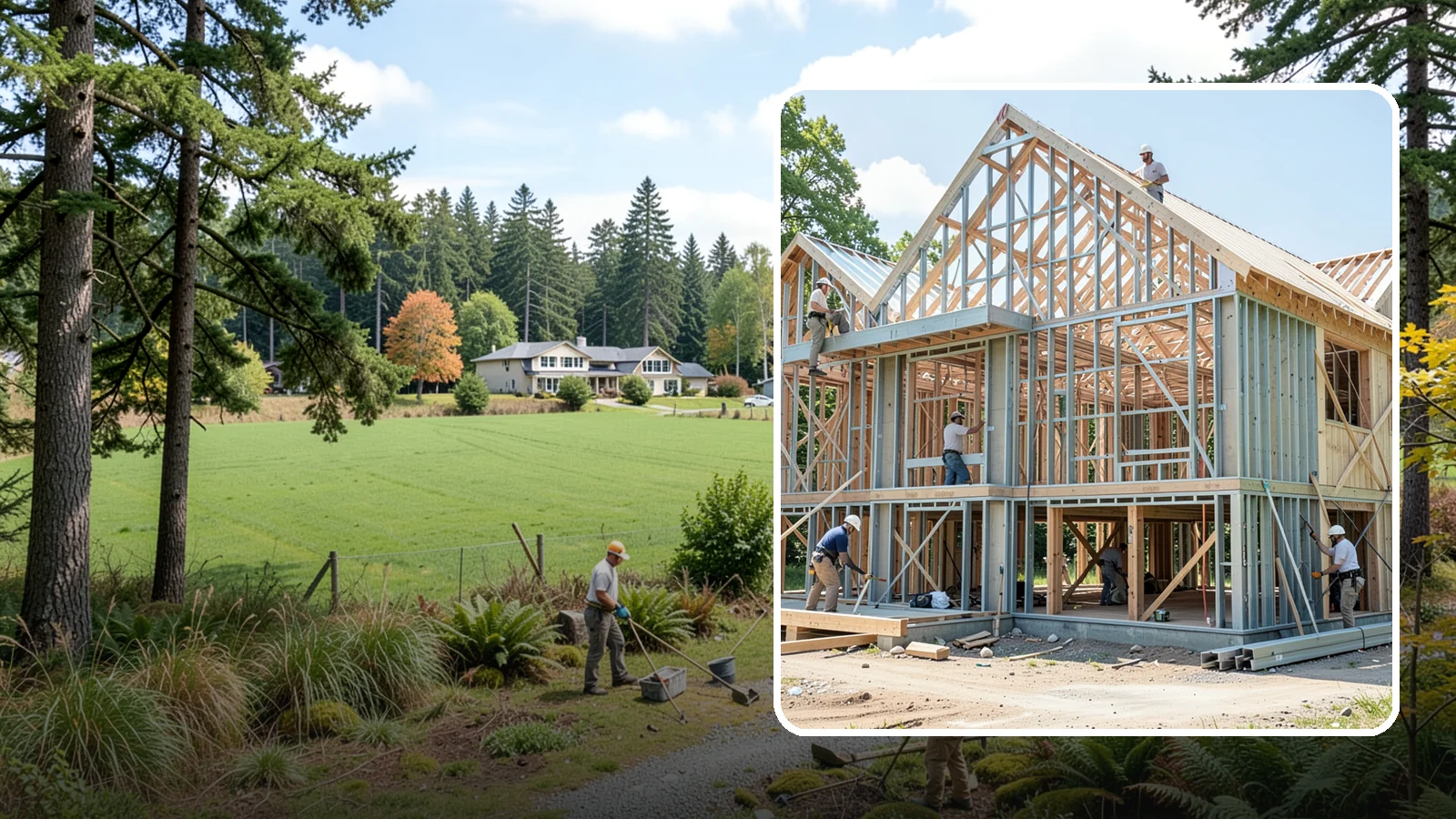 Steel Framing in Lyman, Skagit County, WA - We install cold-formed and structural steel framing where longer spans, fire resistance, or strength demand more than wood.